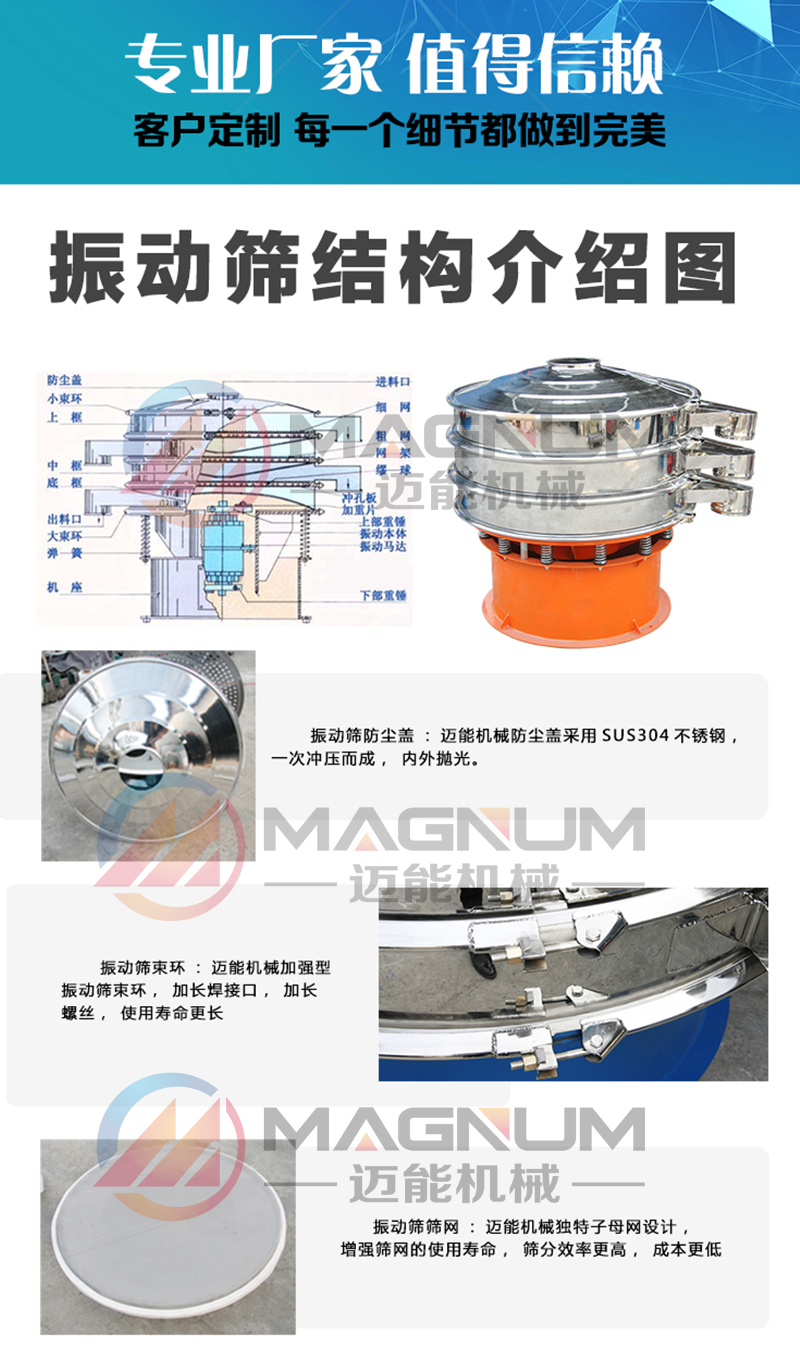 檀香粉振動篩細節(jié)圖